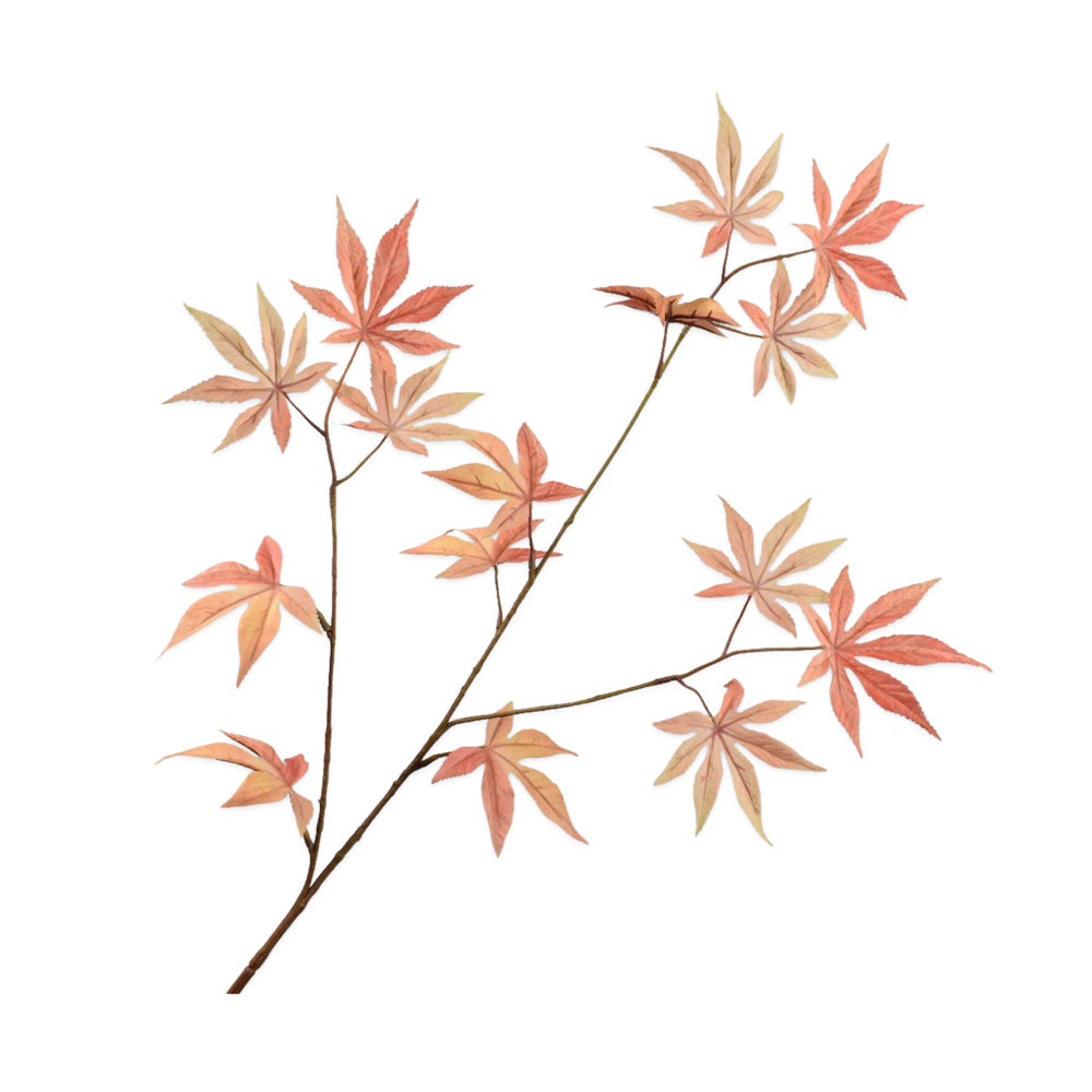 Zijden Bloemen - Silk-Ka - Herfstblad Peach