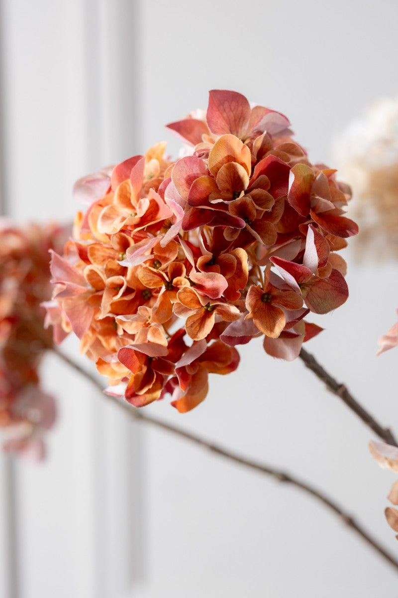 Zijden Bloemen - Silk-ka - Hortensia Peach