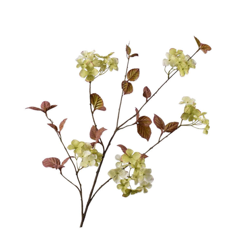 Zijden Bloemen - Silk-Ka - Hortensia Tak Groen