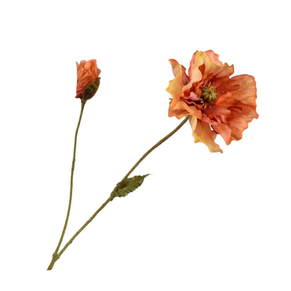Zijden Bloemen - Silk-ka - Klaproos Oranje