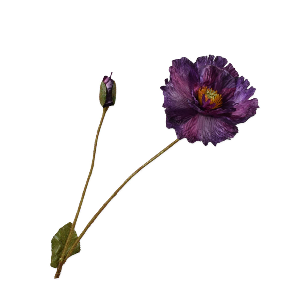 Zijden Bloemen - Silk-ka - Klaproos Paars