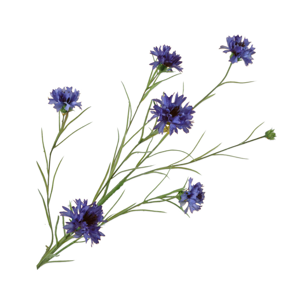 blauwe korenbloem van silkka - zijden bloemen
