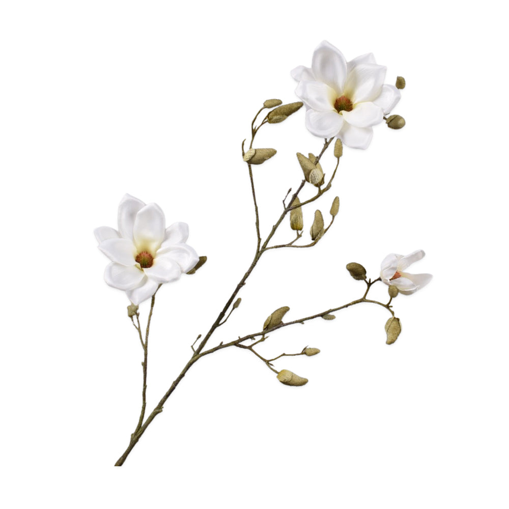witte magnolia tak van silkka - zijden bloemen 