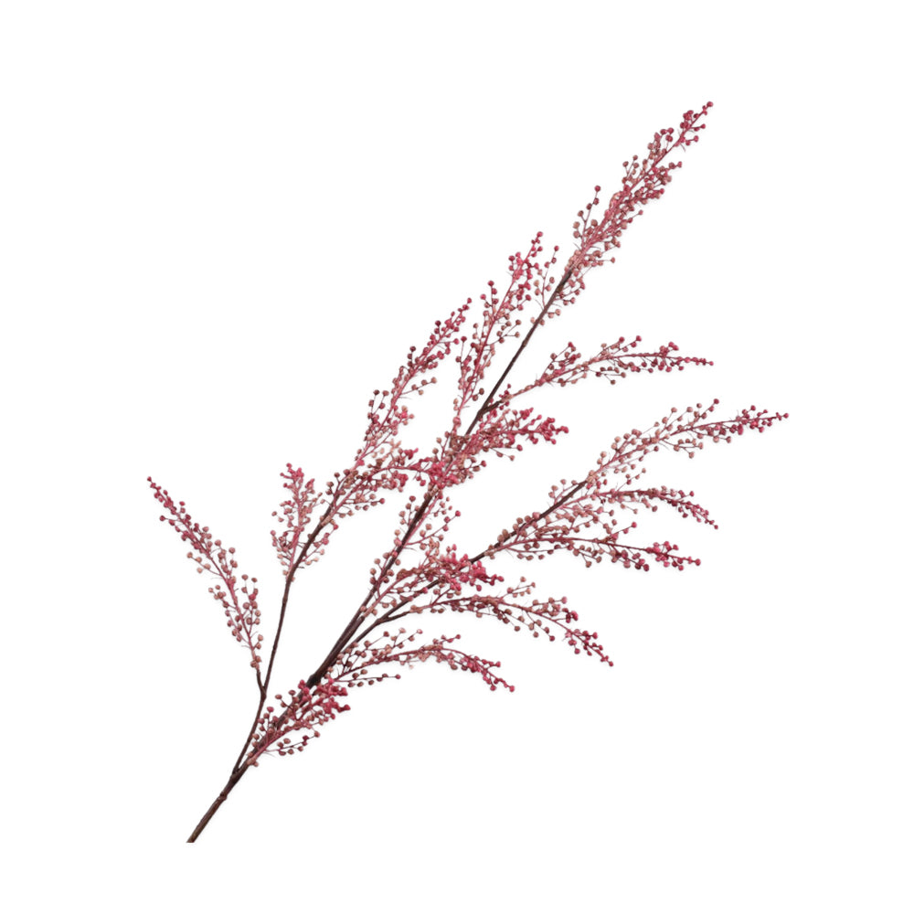 Zijden Bloemen - Silk-ka - Mini Bessen Tak Mauve