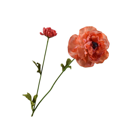 Zijden Bloemen - Silk-Ka - Ranonkel Oranje