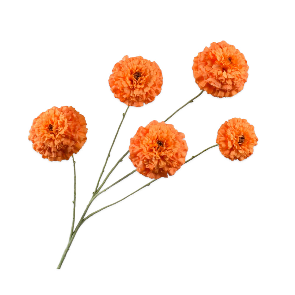 Zijden Bloemen - Silk-Ka - Tagetes Tak Oranje