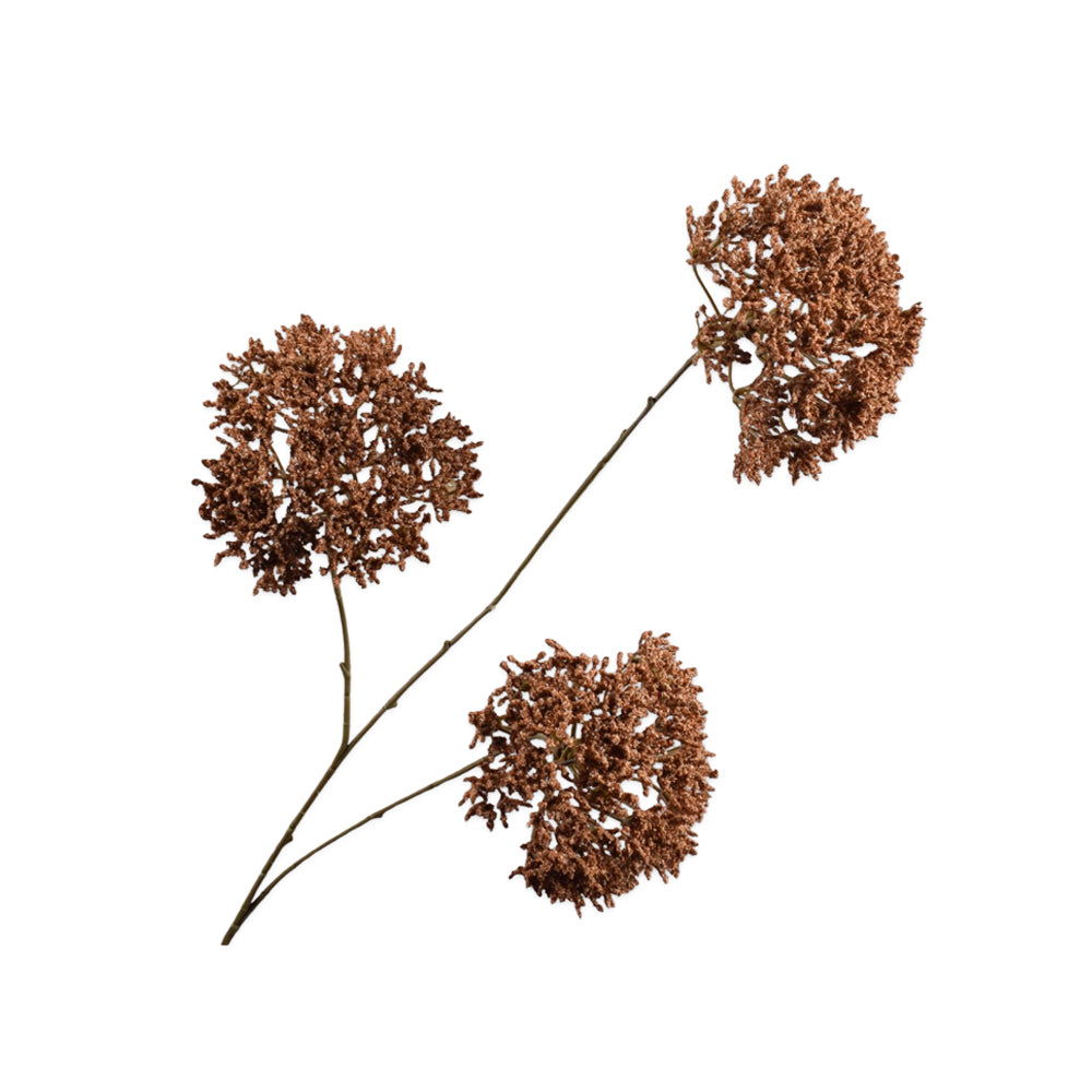 Zijden Bloemen - Silk-Ka - Trachelium Tak Bruin
