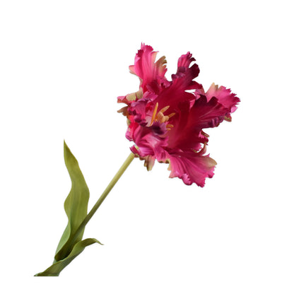 Zijden Bloemen - Silk-Ka - Papegaai Tulp Fuchsia