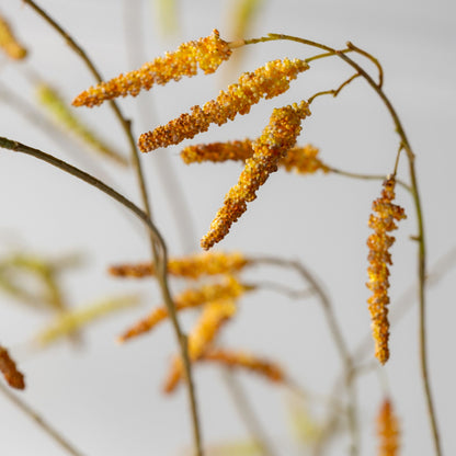 Zijden Bloemen - Silk-ka - Wilgentak Geel / Bruin