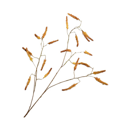 Zijden Bloemen - Silk-ka - Wilgentak Geel / Bruin