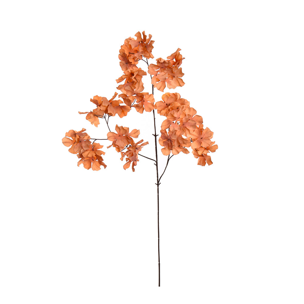 Zijden Bloemen - Wilde Hortensia - Oranje