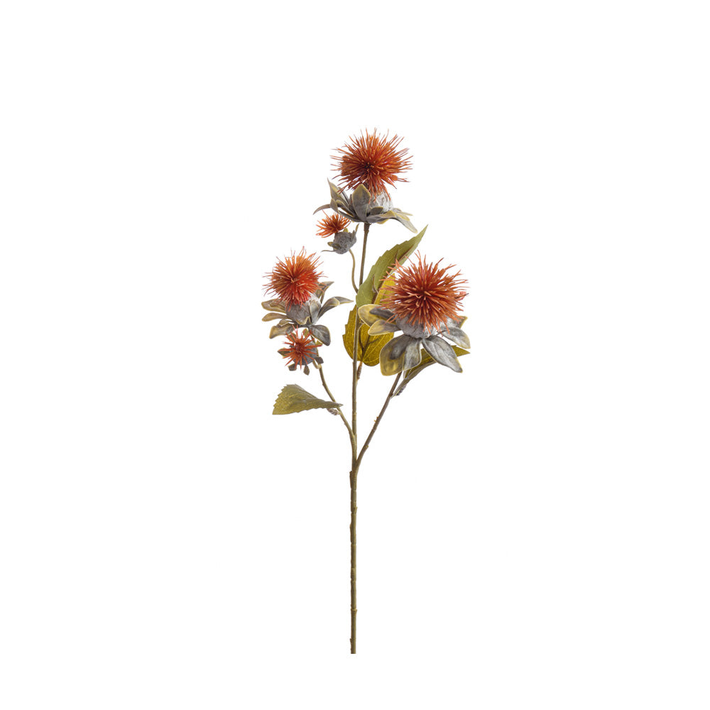 Zijden Bloemen - Distel Oranje