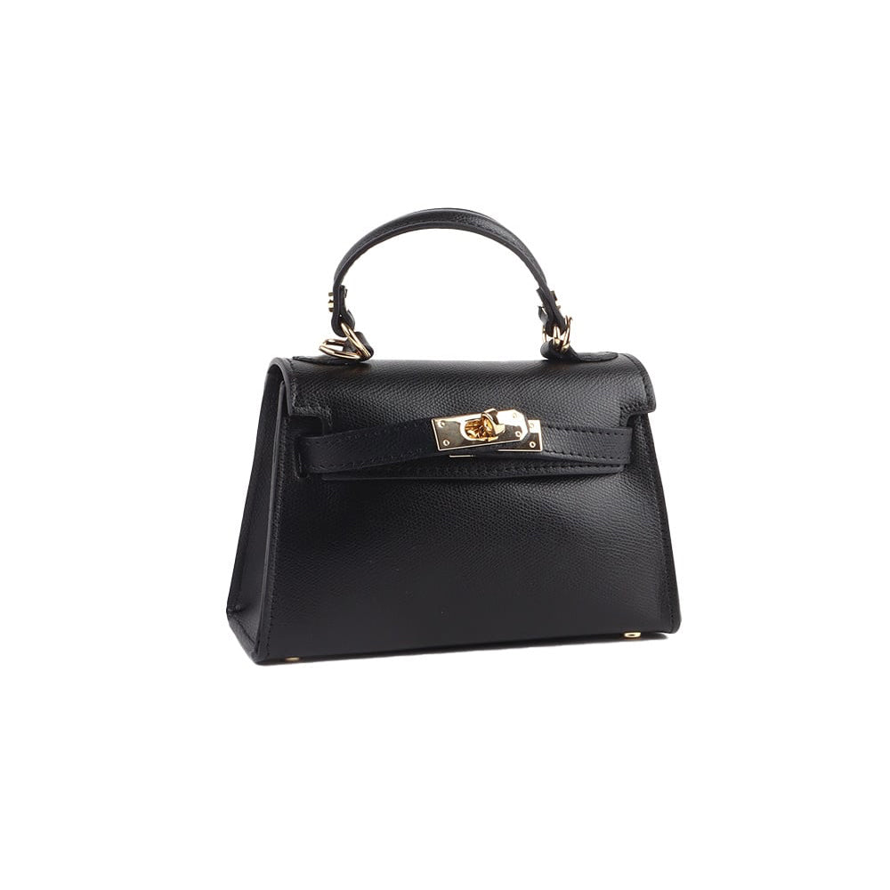 Inspired Handtas Leer - Zwart